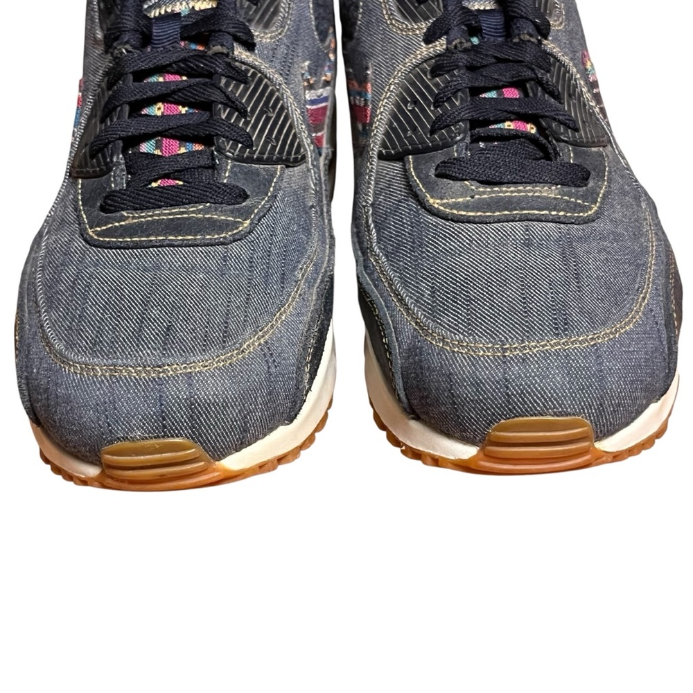 Nike Air Max 90 Premium 'Afro Punk' Blue Denim 700155-402  — 11.5 - Picture 9 of 14